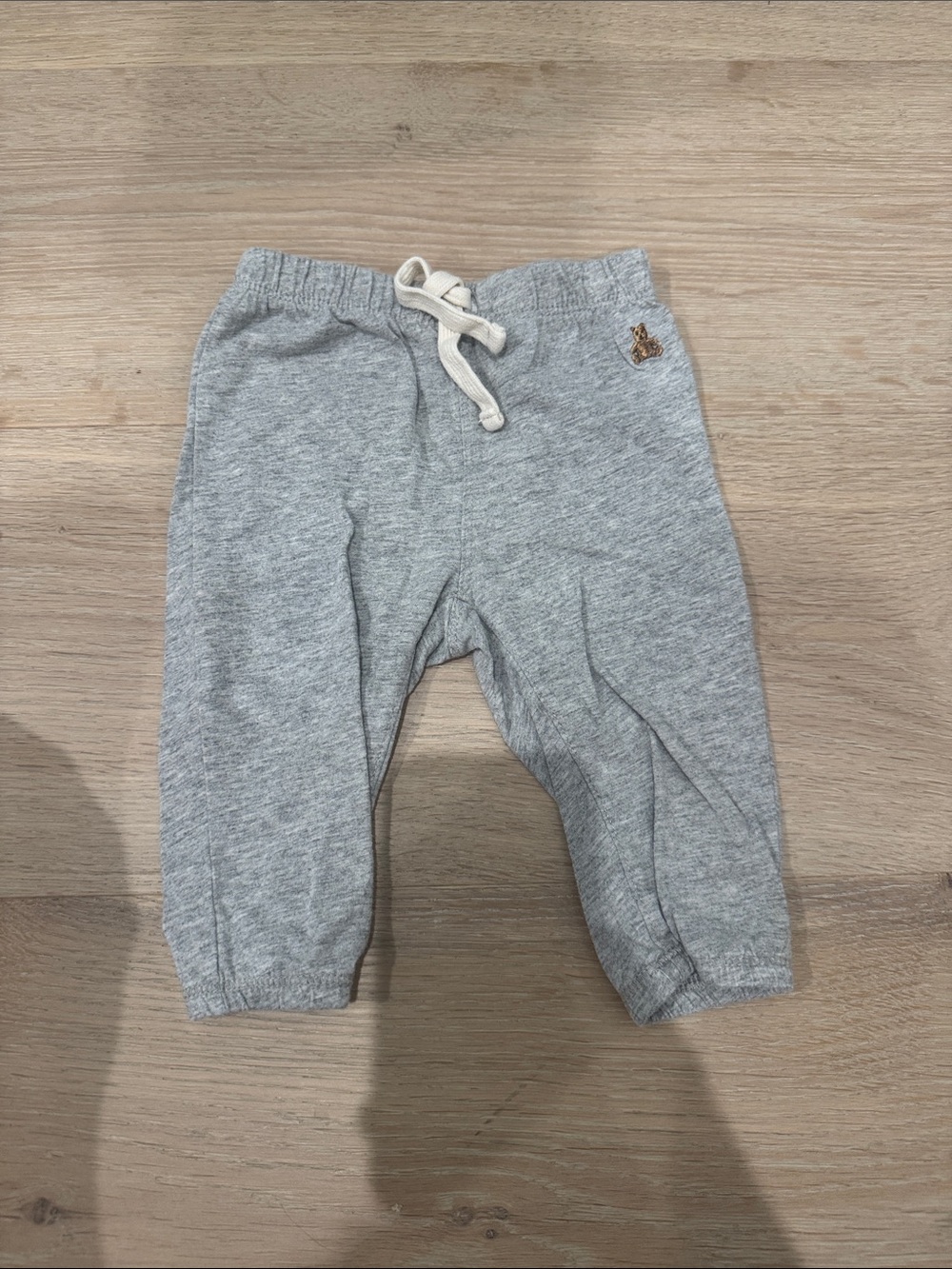GAP Light Gray Baby Joggers with Drawstring